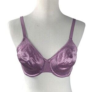 Wacoal 32D Bra Back Appeal 855303 Underwire Back Closure Lilac